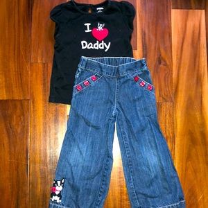 Gymboree Boston Terrier outfit